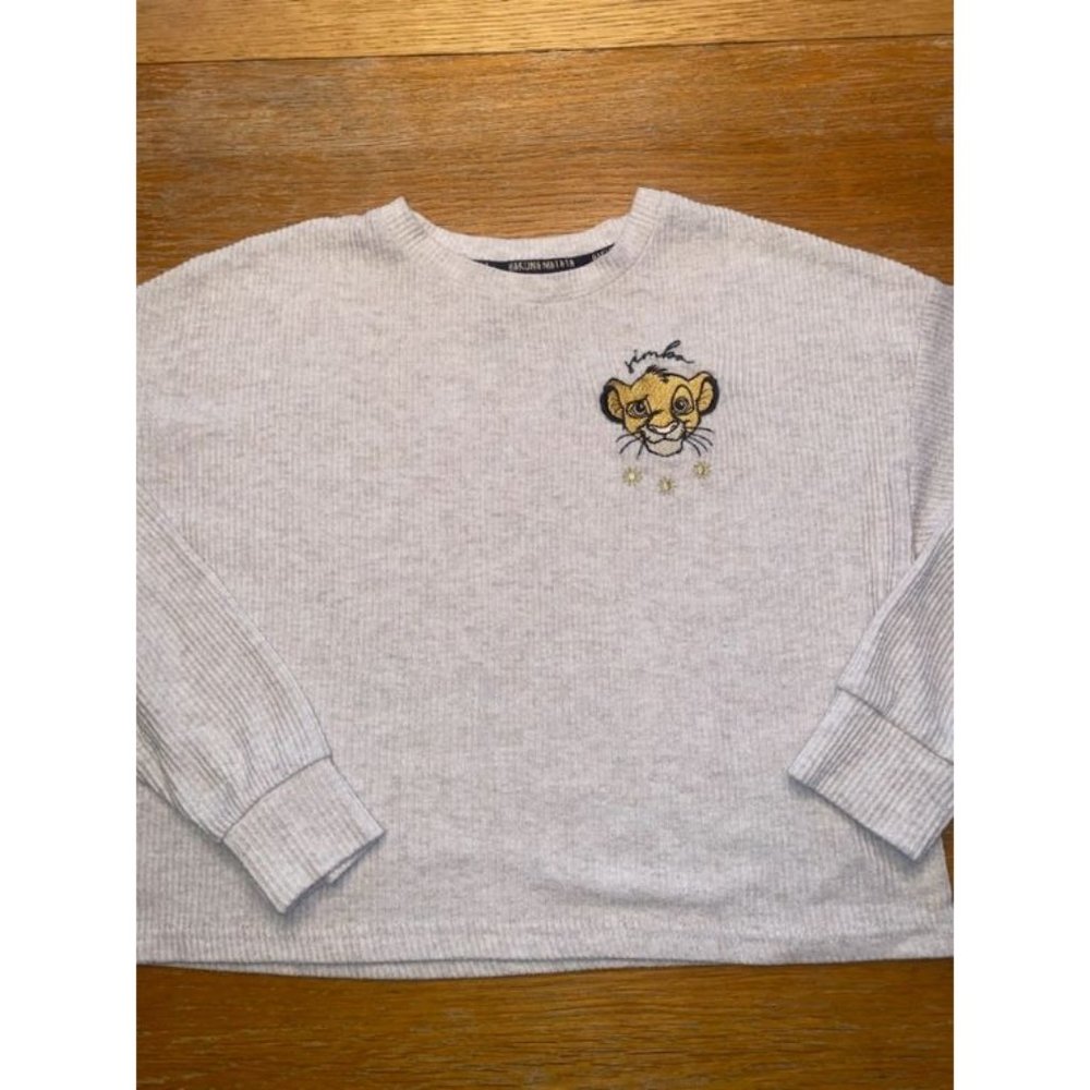 Disney Simba Ribbed Long Sleeve-S
